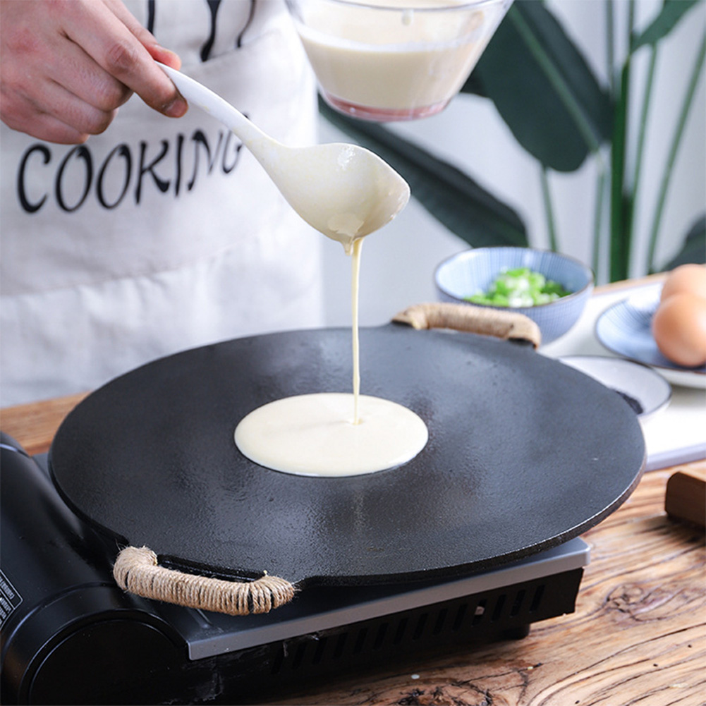 Dosa Pan Iron - 10.2/11/11.8/12.6/13.4 Inch BBQ Griddle Coating Frying