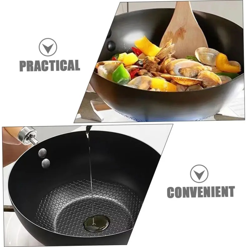 Uncoated Flat Bottom Wok Small - огляд і ціна Dosa Pan Iron