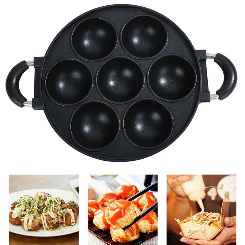 7 Hole Cake Cooking Pan Cast I - огляд і ціна Dosa Pan Iron